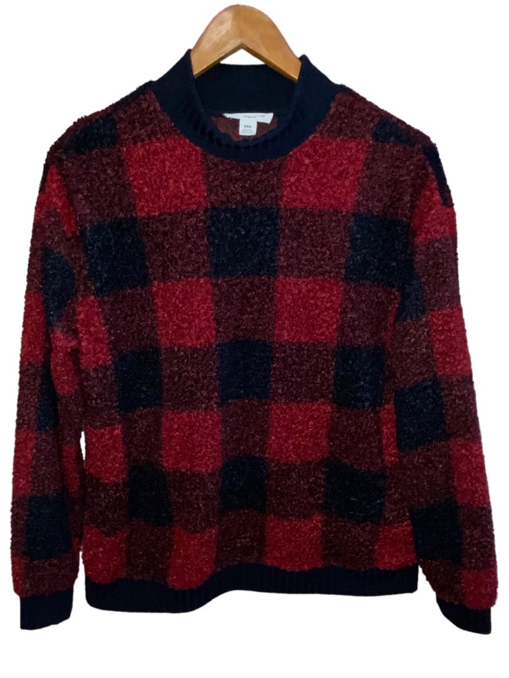 beachlunchlounge Boucle Beach Lunch Lounge Tavia Red Black Sweater  Medium